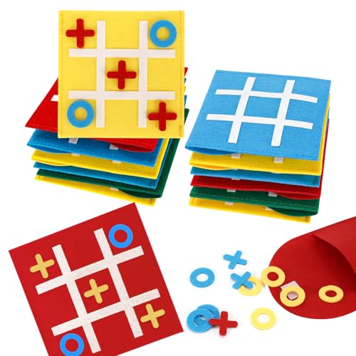 Ledebouk 12 Stück Tic Tac Toe Spiel, Vier Farben Filz Tic Tac Mini, Mitgebsel Kindergeburtstag 3 4 5 6 7 8 9 10 Jahre Spiele, Lernspielzeug Geeignet für Geburtstag, Kindertag, Zuhauser, Schule, Party Ledebouk 12 Stück Tic Tac Toe Spiel, Vier Farben Filz Tic Tac Mini, Mitgebsel Kindergeburtstag 3 4 5 6 7 8 9 10 Jahre Spiele, Lernspielzeug Geeignet für Geburtstag, Kindertag, Zuhauser, Schule, Party von Ledebouk