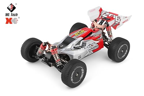 Ledovan 1:14 Ferngesteuertes Auto, 60KM/H Hohe Geschwindigkeit RC Monstertruck für Erwachsene, 2.4GHz All Terrain RC Crawler Buggy, 4WD Off Road Drift Rennauto, 3 Batterien (Rot) von Ledovan