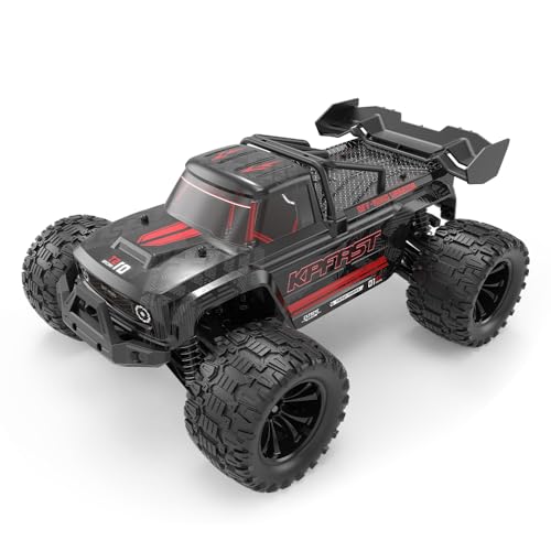 Ledovan 1:14 Ferngesteuertes Autos Bürstenlose für Erwachsene, 4WD Offroad RC Truck mit Hoher Geschwindigkeit 70KM/H, All-Terrain Truggy, 2.4GHz Wasserdichter RC Buggy, 3 Batterien(Schwarz) von Ledovan