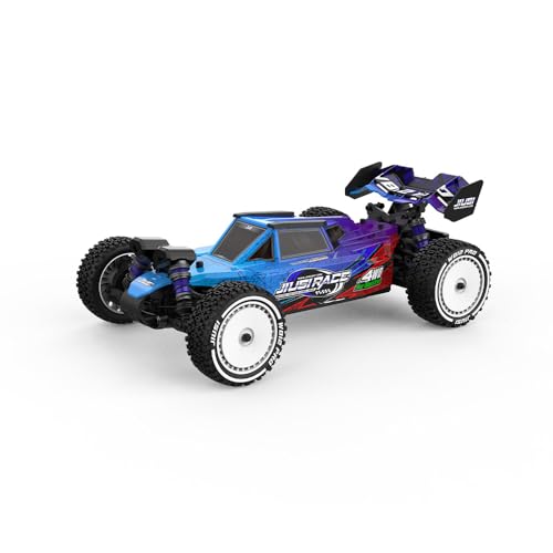 Ledovan 100KM/H Bürstenlose Ferngesteuertes Auto, 1:12 Wasserdicht Rennauto, 2.4GHz All Terrain RC Buggy für Erwachsene, 4WD Hochgeschwindigkeits Offroad RC Monster Truck, 3 Batterien(Blau) von Ledovan
