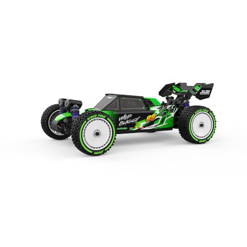 Ledovan 100KM/H Bürstenlose Ferngesteuertes Auto, 1:12 Wasserdicht Rennauto, 2.4GHz All Terrain RC Buggy für Erwachsene, 4WD Hochgeschwindigkeits Offroad RC Monster Truck, 3 Batterien(Grün) von Ledovan