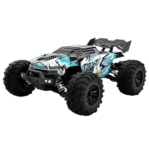 Ledovan 70 km/h Brushless Ferngesteuertes Auto Erwachsene, 1:16 4WD RC Truck mit Licht, Hoher Geschwindigkeit, Off-Road Wasserdicht Truck, 3×Wiederaufladbarer Akku(Rot) von Ledovan