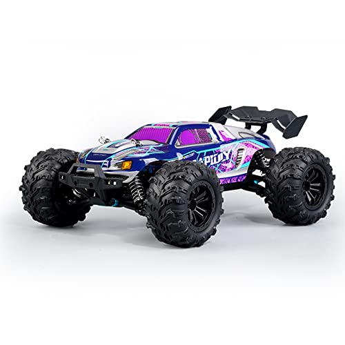 Ledovan Ferngesteuertes Auto,1:16 38km/h RC Auto,4WD All Terrain Off-Road,2.4GHz Monstertruck Fernbedienung,wiederaufladbarer Batterie,Spielzeug Geschenk für Kinder Erwachsene,lila(3 Batterien) von Ledovan