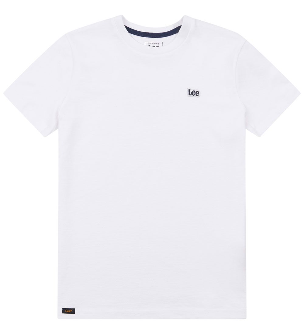 Lee T-Shirt - Aufnäher - Bright White - Lee - 8-9 Jahre (128-134) - T-Shirts von Lee