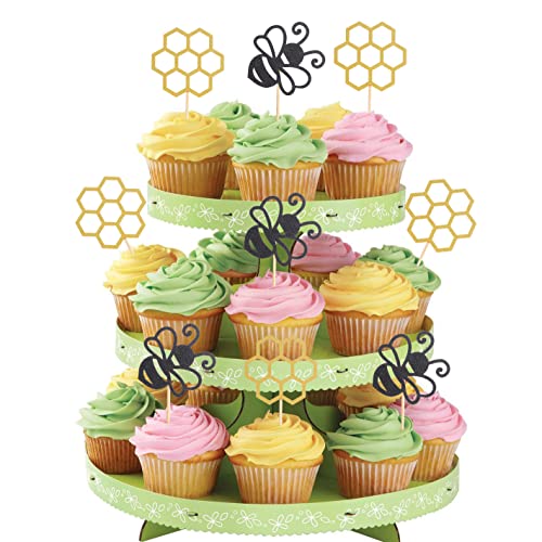 48 Pcs Bumble bee Cupcake Toppers - Black Glitter Bee Gold Glitter Honeycomb Baby Gender Reveal Cupcake Topper, Bee Themed Party/Baby Shower/Baby Birthday Party Cupcake Decorations Supplies 48 Pcs Bumble bee Cupcake Toppers - Black Glitter Bee Gold Glitter Honeycomb Baby Gender Reveal Cupcake Topper, Bee Themed Party/Baby Shower/Baby Birthday Party Cupcake Decorations Supplies von LeeLeeAn