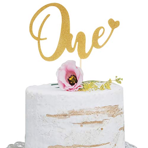 Goldener Tortenaufsatz für den 1. Geburtstag – Goldener Glitzer, Party-Liebesherz, Dekoration, einseitige Smash-Dekoration, Foto-Requisiten, Papierflaggen-Schild Goldener Tortenaufsatz für den 1. Geburtstag – Goldener Glitzer, Party-Liebesherz, Dekoration, einseitige Smash-Dekoration, Foto-Requisiten, Papierflaggen-Schild von LeeLeeAn