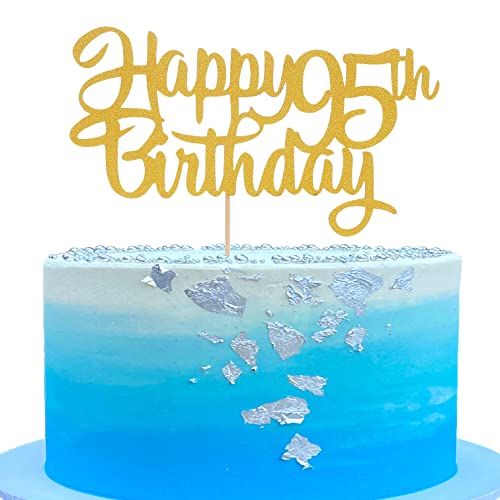 LeeLeeAn Kuchendekoration zum 95. Geburtstag – Gold Glitter Happy 95 Birthday Party Kuchen Dekoration Supplies, Neunety – Fünf Jahre alt Geburtstag Kuchendekoration 95. Geburtstag Kuchendekorationen LeeLeeAn Kuchendekoration zum 95. Geburtstag – Gold Glitter Happy 95 Birthday Party Kuchen Dekoration Supplies, Neunety – Fünf Jahre alt Geburtstag Kuchendekoration 95. Geburtstag Kuchendekorationen von LeeLeeAn