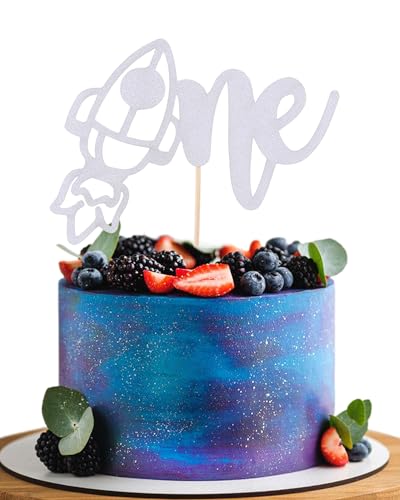 Rocket One Tortenaufsatz – Silberfarbener Glitzer-Weltraum 1. Geburtstag, Partyzubehör, erste Rakete Baby 1. Geburtstag, Kuchendekoration, himmlischer Tortenaufsatz Rocket One Tortenaufsatz – Silberfarbener Glitzer-Weltraum 1. Geburtstag, Partyzubehör, erste Rakete Baby 1. Geburtstag, Kuchendekoration, himmlischer Tortenaufsatz von LeeLeeAn