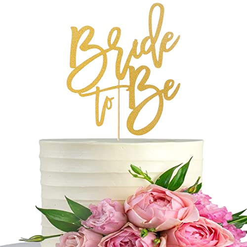 Tortenaufsatz mit Aufschrift "Bride to Be", goldfarbener Glitzer, Brautparty, Kuchendekoration, Vogel, Hochzeitstortendekoration, goldfarben, Verlobungs-Kuchenaufsatz Tortenaufsatz mit Aufschrift "Bride to Be", goldfarbener Glitzer, Brautparty, Kuchendekoration, Vogel, Hochzeitstortendekoration, goldfarben, Verlobungs-Kuchenaufsatz von LeeLeeAn