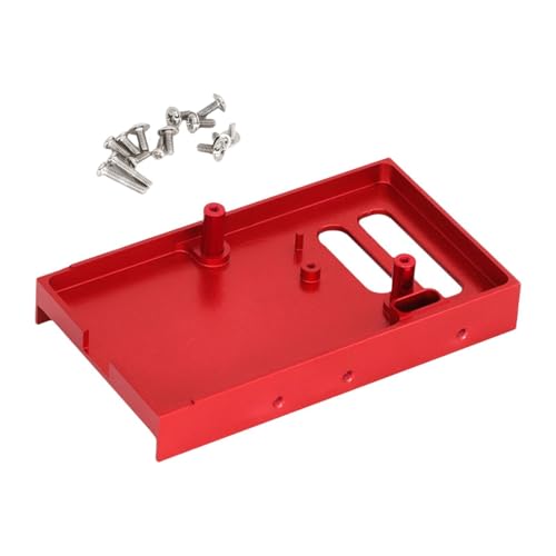 LeeQinersw 1:12 RC -Auto Fester Lagerstrahl, Leiterplattenmontageklasse, Circuit Board -Befestigungssitz für MN99S MN98, Rot von LeeQinersw