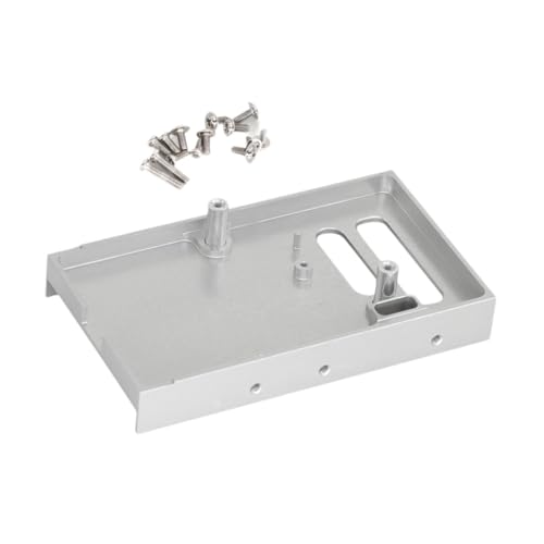 LeeQinersw 1:12 RC -Auto Fester Lagerstrahl, Leiterplattenmontageklasse, Circuit Board -Befestigungssitz für MN99S MN98, Silber von LeeQinersw
