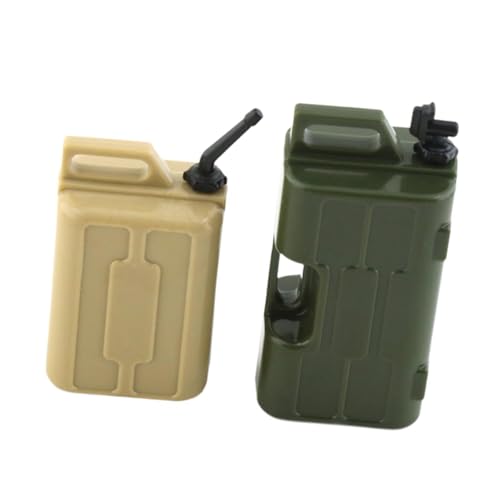 LeeQinersw 2X 1/10 Simulationskraftstofftank und kann Miniaturkraftstoff simulierte Dekoration einstellen, Grün Und Khaki LeeQinersw 2X 1/10 Simulationskraftstofftank und kann Miniaturkraftstoff simulierte Dekoration einstellen, Grün Und Khaki von LeeQinersw