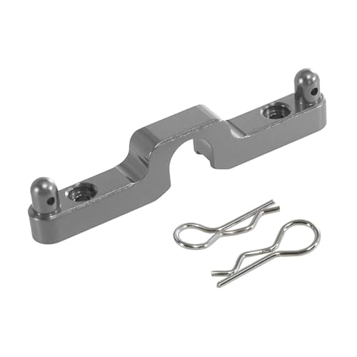 LeeQinersw Aluminiumlegierung Heckkörpersäule RC verbessertes Zubehör leicht zu ersetzen Heckstaubabdeckungshalter für 14302 1/14 14301 14303, Titanfarbe von LeeQinersw