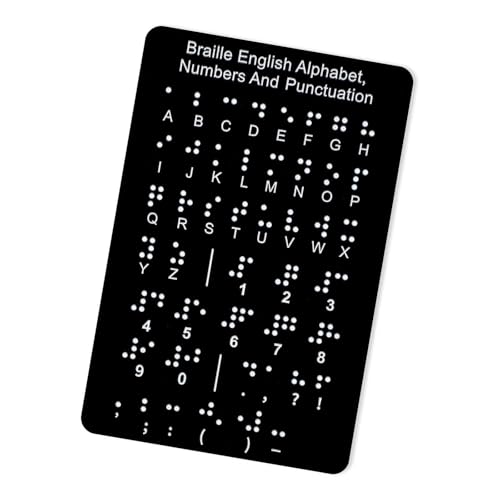 LeeQinersw Braille Alphabet Board, Bildungsinstrument Lernen Braille liefert leichtes Gewicht mit erhöhten Dots Braille Board für Anfänger LeeQinersw Braille Alphabet Board, Bildungsinstrument Lernen Braille liefert leichtes Gewicht mit erhöhten Dots Braille Board für Anfänger von LeeQinersw