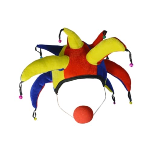 LeeQinersw Clownhut mit Nase, Halloween-Dekor, Kopfbedeckung, Kostüm-Requisiten für Party, Karneval LeeQinersw Clownhut mit Nase, Halloween-Dekor, Kopfbedeckung, Kostüm-Requisiten für Party, Karneval von LeeQinersw