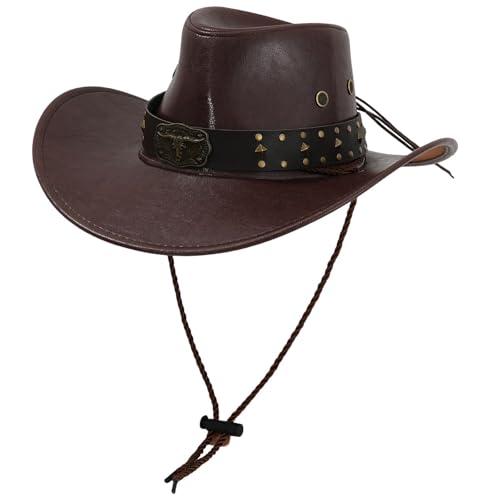 LeeQinersw Cowboyhut Frauen trendy Outdoor -Hut für Wanderkostüm -Requisiten Reisen, Braun LeeQinersw Cowboyhut Frauen trendy Outdoor -Hut für Wanderkostüm -Requisiten Reisen, Braun von LeeQinersw