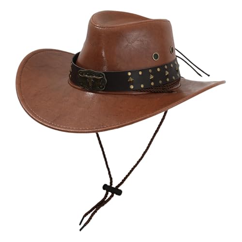 LeeQinersw Cowboyhut Frauen trendy Outdoor -Hut für Wanderkostüm -Requisiten Reisen, Dunkles Khaki LeeQinersw Cowboyhut Frauen trendy Outdoor -Hut für Wanderkostüm -Requisiten Reisen, Dunkles Khaki von LeeQinersw