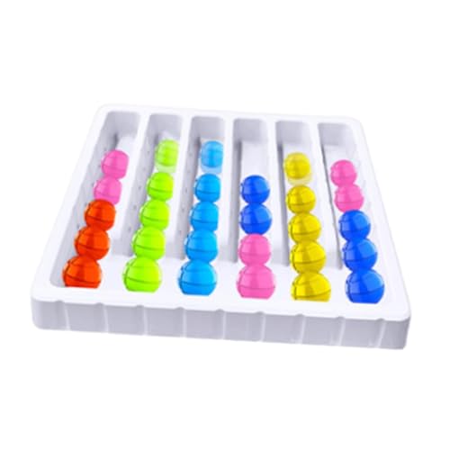 LeeQinersw Farbball-Rückgabespiel, Farbsortierspielzeug, Hand-Augen-Koordinationserkennung, tragbares sensorisches Spielzeug für Kleinkinder, Kinder von LeeQinersw