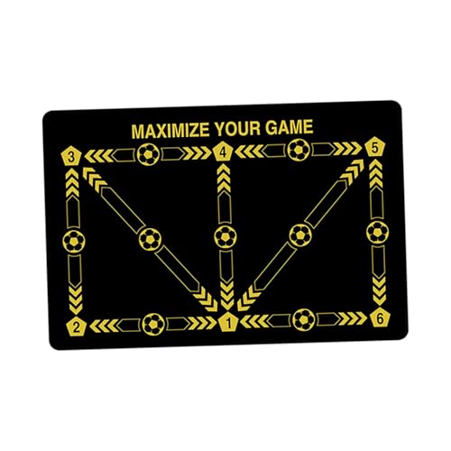 LeeQinersw Fußballtraining Matte Agilität Fußstapfenpad, Schwarz Gelb LeeQinersw Fußballtraining Matte Agilität Fußstapfenpad, Schwarz Gelb von LeeQinersw