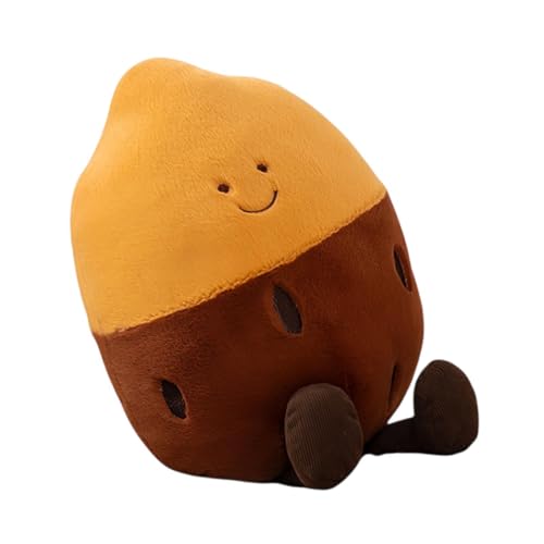 LeeQinersw Gefüllte Plüschkissen -Sofa Kissen Pflanze Plushie Weichspielzeug für Wohnungsbaugeburtstagsfeier, Braune Süßkartoffel LeeQinersw Gefüllte Plüschkissen -Sofa Kissen Pflanze Plushie Weichspielzeug für Wohnungsbaugeburtstagsfeier, Braune Süßkartoffel von LeeQinersw