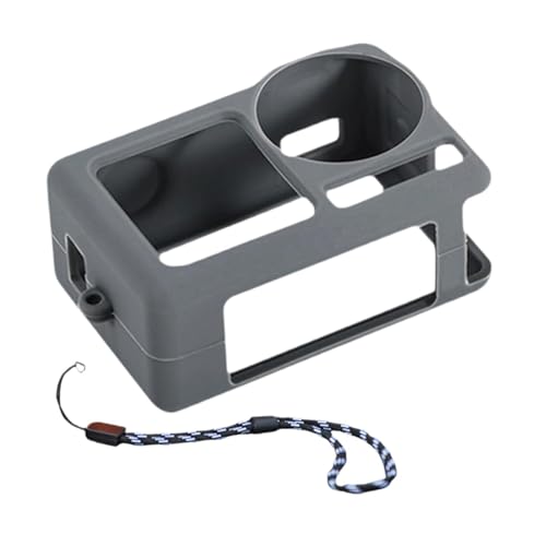 LeeQinersw -Gehäusehülse, Kamerabuhlung, Sportkamera -Zubehör mit Lanyard, schockdes Beschützer, Silikonabdeckung für Quadcopter, Grau LeeQinersw -Gehäusehülse, Kamerabuhlung, Sportkamera -Zubehör mit Lanyard, schockdes Beschützer, Silikonabdeckung für Quadcopter, Grau von LeeQinersw