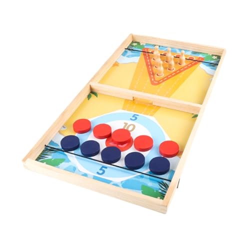LeeQinersw Holz schnelles Puck -Spiel, Tischhockeyspiel, Spaß 3 in 1 Desktop -Tischspiel für Freunde, Teenager, Jungen Mädchenparty Kinder LeeQinersw Holz schnelles Puck -Spiel, Tischhockeyspiel, Spaß 3 in 1 Desktop -Tischspiel für Freunde, Teenager, Jungen Mädchenparty Kinder von LeeQinersw