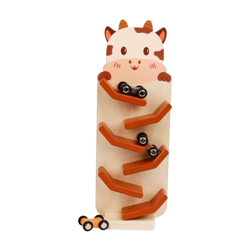 LeeQinersw Holzauto Rampen Spielzeug Gleitwagen Spielzeug Fine Motor Skills Race Track Zickauto Rutsche für 1 Jahre alte Jungen Mädchen Kinder Kinder, Kalbmuster LeeQinersw Holzauto Rampen Spielzeug Gleitwagen Spielzeug Fine Motor Skills Race Track Zickauto Rutsche für 1 Jahre alte Jungen Mädchen Kinder Kinder, Kalbmuster von LeeQinersw