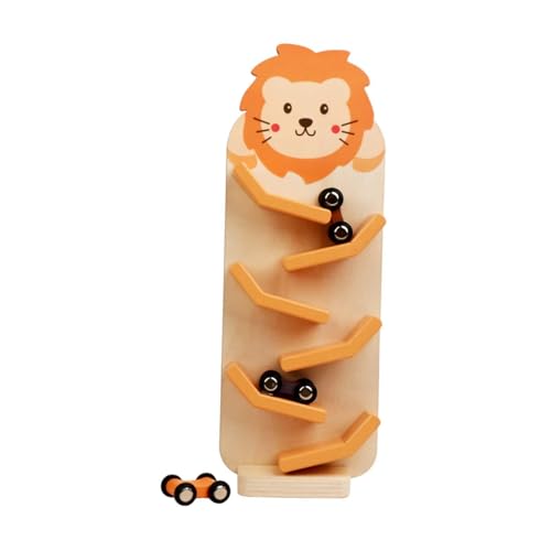 LeeQinersw Holzauto Rampen Spielzeug Gleitwagen Spielzeug Fine Motor Skills Race Track Zickauto Rutsche für 1 Jahre alte Jungen Mädchen Kinder Kinder, Löwenmuster LeeQinersw Holzauto Rampen Spielzeug Gleitwagen Spielzeug Fine Motor Skills Race Track Zickauto Rutsche für 1 Jahre alte Jungen Mädchen Kinder Kinder, Löwenmuster von LeeQinersw