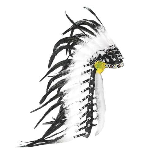 LeeQinersw Indianerhäuptling Kopfschmuck Stirnband Kopfbedeckung Kostümzubehör für Rollenspiele LeeQinersw Indianerhäuptling Kopfschmuck Stirnband Kopfbedeckung Kostümzubehör für Rollenspiele von LeeQinersw