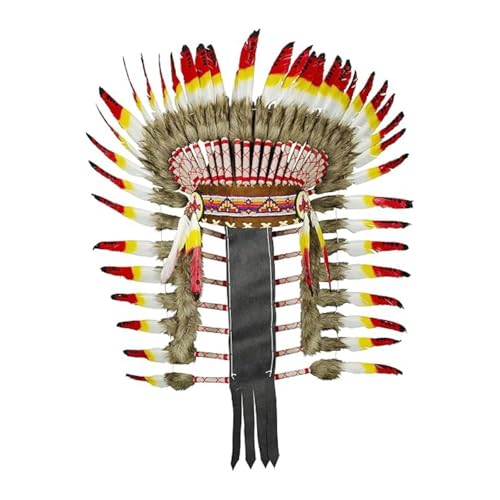 LeeQinersw Indianisch inspirierter Federkopfschmuck für Karnevalsauftritte von LeeQinersw