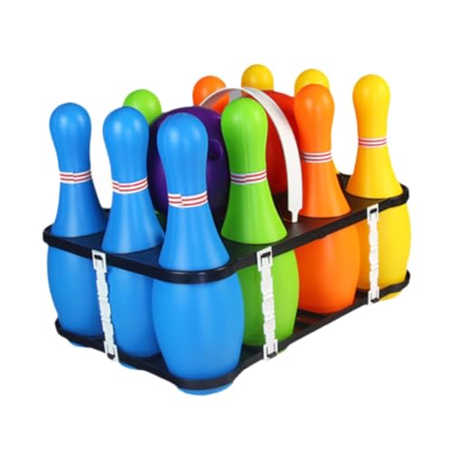 LeeQinersw Kids Bowling Set Bowlingspielzeug Interaktives, lustiges Bowlingspiel mit 10 Bowlingstiften und 2 Bällen, für Kinder Kinder Geburtstagsgeschenk LeeQinersw Kids Bowling Set Bowlingspielzeug Interaktives, lustiges Bowlingspiel mit 10 Bowlingstiften und 2 Bällen, für Kinder Kinder Geburtstagsgeschenk von LeeQinersw