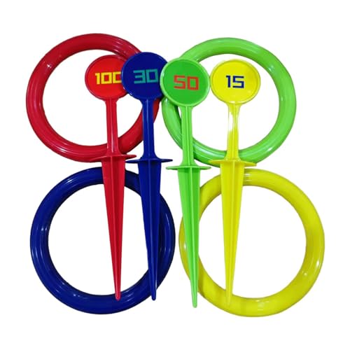 LeeQinersw Kinder Ringe Wurfspiel Set, Wurfringe für Jungen Und Mädchen, Logisches Denken Lernen von LeeQinersw