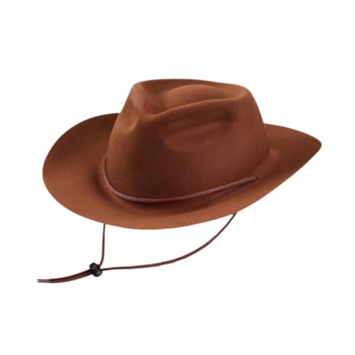 LeeQinersw Kinder Western Cowboyhut Sonnenschutzhut für Party Geburtstagsgeschenk, Dunkelbraun LeeQinersw Kinder Western Cowboyhut Sonnenschutzhut für Party Geburtstagsgeschenk, Dunkelbraun von LeeQinersw
