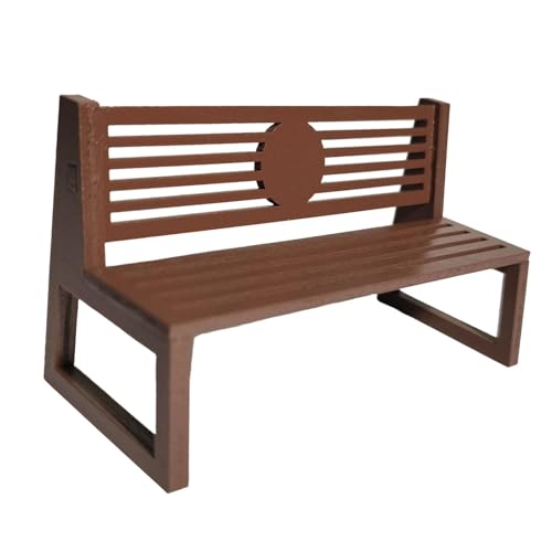 LeeQinersw Miniatur Puppenstubenbank Modellbank Aus Holz Miniatur Gartenmöbel Puppenhaus Zubehör für Eine Realistische Einrichtung für Wohnzimmer Und B, Style D von LeeQinersw