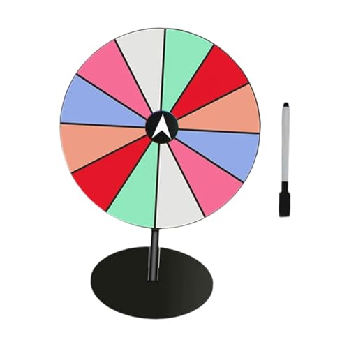 LeeQinersw Tabletop -Preis Plattentable Farbfarbrad tragbar mit Ständer mit löschbarem Stiftroulette -Rad für Party -Handelsausstellungsgeschäfte von LeeQinersw