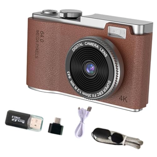 LeeQinersw Tragbares -Digitalkamera-Spielzeug, 11,7 x 6,4 x 2,9 cm, multifunktionales Zubehör für die Fotografie, Akkulaufzeit, 2,4-Zoll-Bildschirm, Dunkelbraun LeeQinersw Tragbares -Digitalkamera-Spielzeug, 11,7 x 6,4 x 2,9 cm, multifunktionales Zubehör für die Fotografie, Akkulaufzeit, 2,4-Zoll-Bildschirm, Dunkelbraun von LeeQinersw