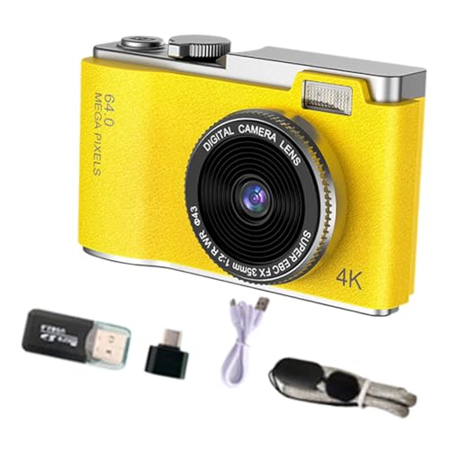 LeeQinersw Tragbares -Digitalkamera-Spielzeug, 11,7 x 6,4 x 2,9 cm, multifunktionales Zubehör für die Fotografie, Akkulaufzeit, 2,4-Zoll-Bildschirm, Gelb LeeQinersw Tragbares -Digitalkamera-Spielzeug, 11,7 x 6,4 x 2,9 cm, multifunktionales Zubehör für die Fotografie, Akkulaufzeit, 2,4-Zoll-Bildschirm, Gelb von LeeQinersw