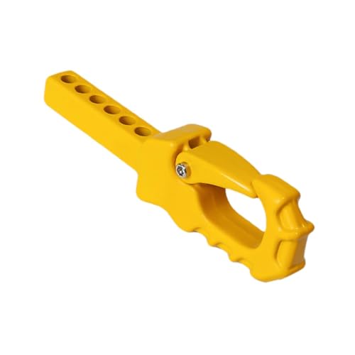 LeeQinersw Winch Hook Truck Hitch mit Löchern Mehrzweck -Aluminiumlegierung Anhänger Anhänger -Anhängerkupplung für Straßentransportwagen, Gelb von LeeQinersw
