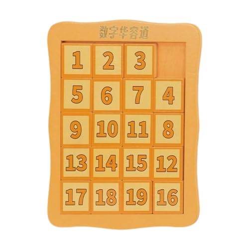 LeeQinersw Zahlenpuzzle aus Holz, Zahlenschiebepuzzle, pädagogisches Zahlenlern-Rätsel, Schiebeblockspiel für Spieltraining, Reisen LeeQinersw Zahlenpuzzle aus Holz, Zahlenschiebepuzzle, pädagogisches Zahlenlern-Rätsel, Schiebeblockspiel für Spieltraining, Reisen von LeeQinersw