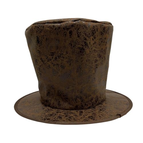 LeeQinersw Zaubererhut Mottopartys Rollenspiele Karneval Klassischer extra hoher Zylinder, Braunes Wildleder LeeQinersw Zaubererhut Mottopartys Rollenspiele Karneval Klassischer extra hoher Zylinder, Braunes Wildleder von LeeQinersw