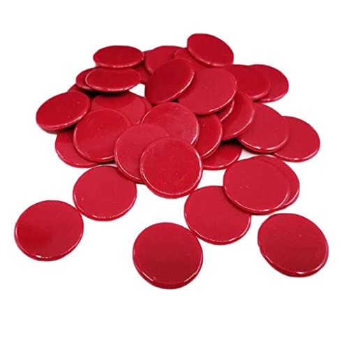 Leeadwaey 100 Stück Pokerchips Münzen einfarbig Casino Supply Familienspiele Zubehör rot Leeadwaey 100 Stück Pokerchips Münzen einfarbig Casino Supply Familienspiele Zubehör rot von Leeadwaey