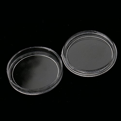 Leeadwaey 100 Stück transparente runde Kunststoff-Münzkapseln, Aufbewahrungsbehälter, 19 mm Leeadwaey 100 Stück transparente runde Kunststoff-Münzkapseln, Aufbewahrungsbehälter, 19 mm von Leeadwaey