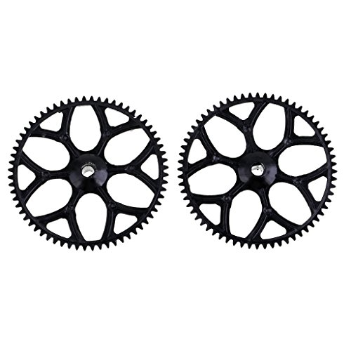 Leeadwaey 2 Stück Kunststoff-Getriebe-Set passend für WLtoys V977 V988 V966 XK K110 RC Hubschrauber Leeadwaey 2 Stück Kunststoff-Getriebe-Set passend für WLtoys V977 V988 V966 XK K110 RC Hubschrauber von Leeadwaey