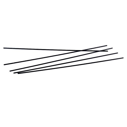 Leeadwaey 5 Stück schwarze Kohlefaser-Rohre DIY Stange 2 mm Außendurchmesser x 1 mm Innendurchmesser x 200 mm Länge Leeadwaey 5 Stück schwarze Kohlefaser-Rohre DIY Stange 2 mm Außendurchmesser x 1 mm Innendurchmesser x 200 mm Länge von Leeadwaey