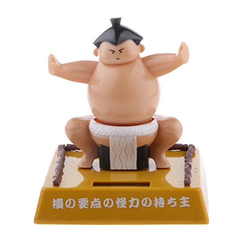 Solar Power Wackelkopf Spielfigur Nohohon Japanischer Sumo Wrestler von Leeadwaey