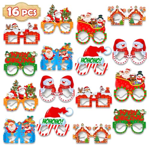 Leesgel 18 Stück Weihnachtsbrille, Lustig Weihnachten Brille Kinder Erwachsene für Weihnachtsdeko, Weihnachts Kostüm Weihnachten Deko Weihnachtsgeschenke für Kinder Foto Requisiten Weihnachtsbrillen Leesgel 18 Stück Weihnachtsbrille, Lustig Weihnachten Brille Kinder Erwachsene für Weihnachtsdeko, Weihnachts Kostüm Weihnachten Deko Weihnachtsgeschenke für Kinder Foto Requisiten Weihnachtsbrillen von Leesgel