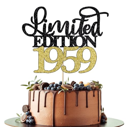 Leetaivie Limited Edition 1959 Cake Topper Happy 66th Birthday Cake Topper Männer Frauen Cheer 66 Years /66 & Fabulous Cake Decoration Black Gold Glitter 66th Birthday Party Decoration Supplies Leetaivie Limited Edition 1959 Cake Topper Happy 66th Birthday Cake Topper Männer Frauen Cheer 66 Years /66 & Fabulous Cake Decoration Black Gold Glitter 66th Birthday Party Decoration Supplies von Leetaivie