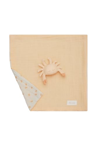 Leevje Baby Kuscheltuch „Crab“ aus Bio-Musselin – Extra weiches und atmungsaktives Schnuffeltuch Baby – Schmusetuch Geschenk für Babys & Neugeborene – mit angenähtem Krabben-Kuscheltier Leevje Baby Kuscheltuch „Crab“ aus Bio-Musselin – Extra weiches und atmungsaktives Schnuffeltuch Baby – Schmusetuch Geschenk für Babys & Neugeborene – mit angenähtem Krabben-Kuscheltier von Leevje