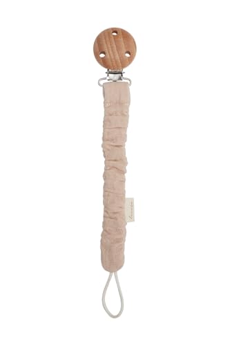 Leevje Schnullerkette 'Powder Rose' – Nachhaltiges Kinderprodukt – hochwertig & liebevoll gestaltet – perfekt als Geschenkidee – Nachhaltiges Kinderprodukt – hochwertig & liebevoll gestaltet von Leevje