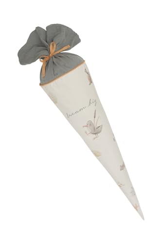 Leevje Schultüte groß 'Seagull' mit Pappkegel und Füllkissen – Nachhaltiges Kinderprodukt – hochwertig & liebevoll gestaltet – perfekt als Geschenkidee von Leevje